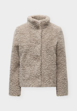 TOM TAILOR, FAKE FUR JACKET - Зимно яке - soft taupe grey