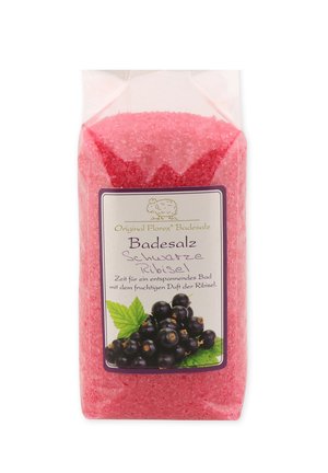 BADESALZ BADEZUSATZ SCHWARZE RIBISEL MIT  SCHAFMILCH - Bubble bath & soak - rot