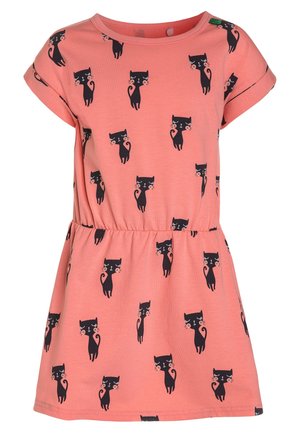 CATS DRESS - Vestito di maglina - coral