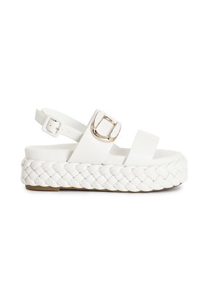 Platform sandals - white