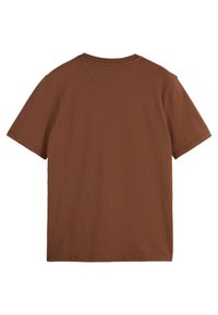 Scotch & Soda SEASONAL CORE REGULAR FIT LOGO - T-Shirt basic - braun