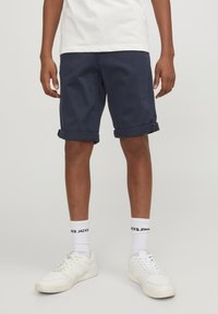 Jack & Jones Junior JPSTBOWIE JJSHORTS SOLID - Šortky - navy blazer