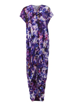 Leem, RUCHED FRONT PRINTED  - Robe longue - purple