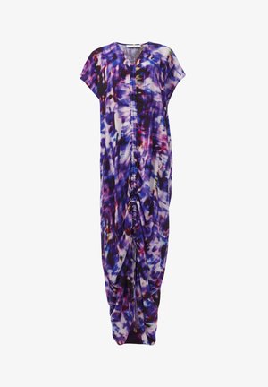 Leem, RUCHED FRONT PRINTED - Robe longue - purple