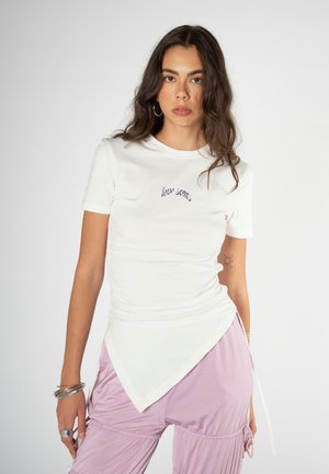 ASYMETRIC TEE UNISEX - T-Shirt basic - offwhite