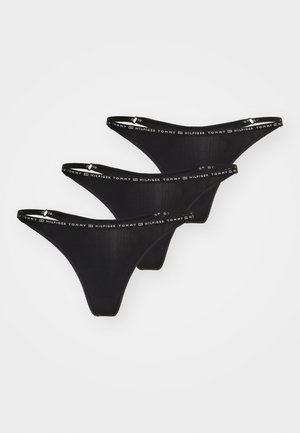 THONG 3 PACK - Thong - black