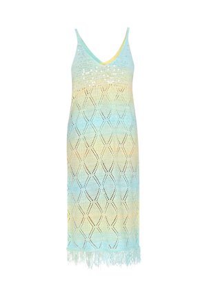 IZIA, IZIA DRESS - Strikkjoler - green multicolor