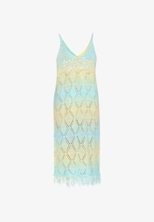 IZIA, IZIA DRESS - Strikkjoler - green multicolor