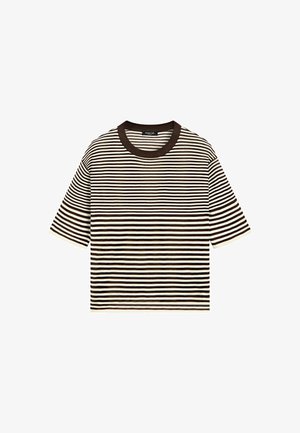Massimo Dutti, T-shirts print - brown