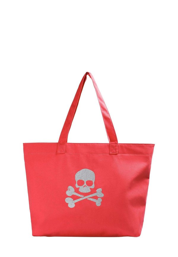 SKULLER SHOPPER - Shopping Bag - coral