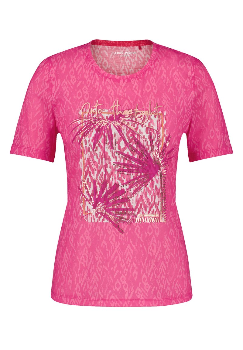 Gerry Weber T-shirt print donkerroze