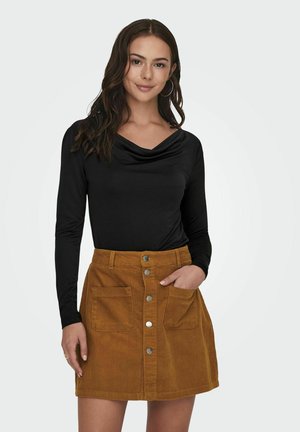 Topper langermet - black