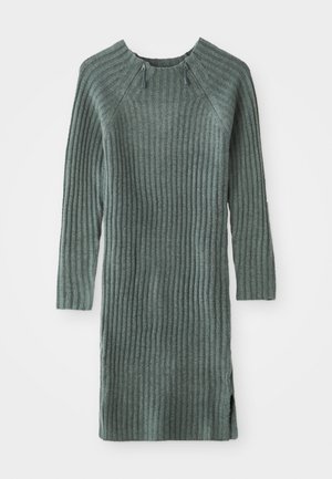 ADAPTIVE - OVERLAY OFF SHOULDER CABLE MINI DRESS - Neulemekko - sage green/green