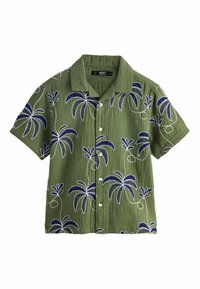 Non sélectionné, khaki green all over embroidery