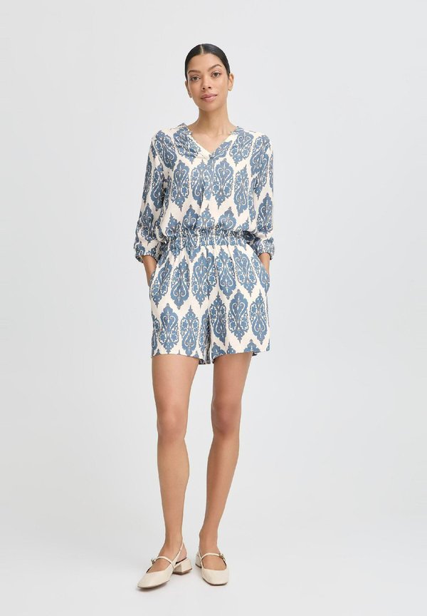 BYHIMEKO - Tracksuit bottoms - marshmallow mix3