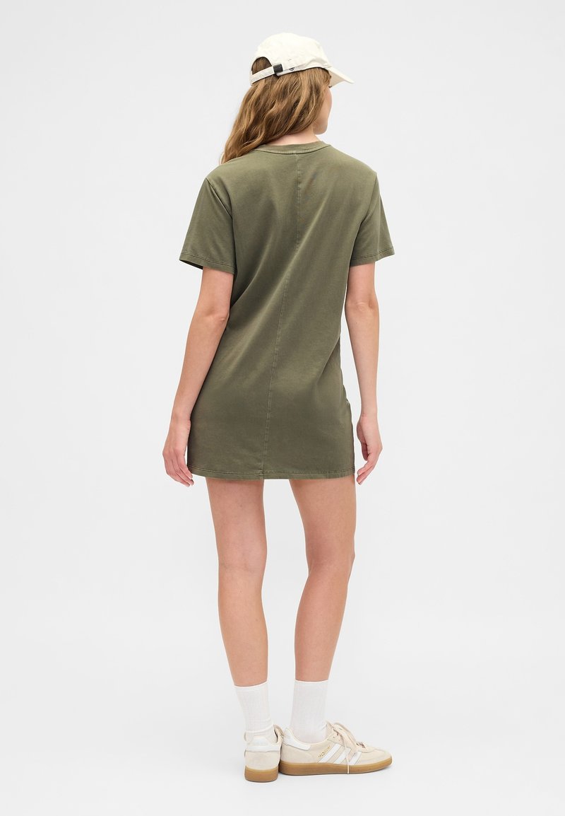 GAP LOGO - Jersey dress - army jacket green/dark green - Zalando
