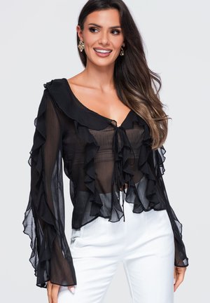 Ombre, BLOUSE OW-TS-E0078 - Blouse - black