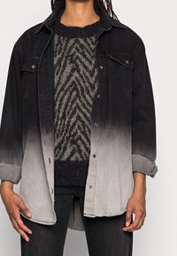 ICHI Stickad tröja - black