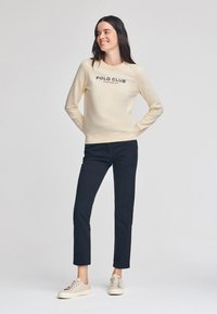 Polo Club CREWNECK MINIMAL TITLE - Sweater - ecru
