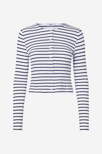 ALLY CARDIGAN - Cardigan - navy/white