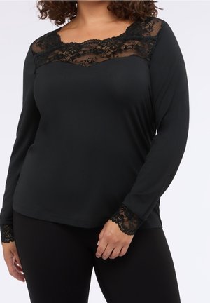 T-shirt à manches longues - black