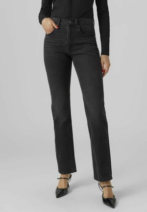 Vero Moda HAILEY - Jeans Straight Leg - black denim