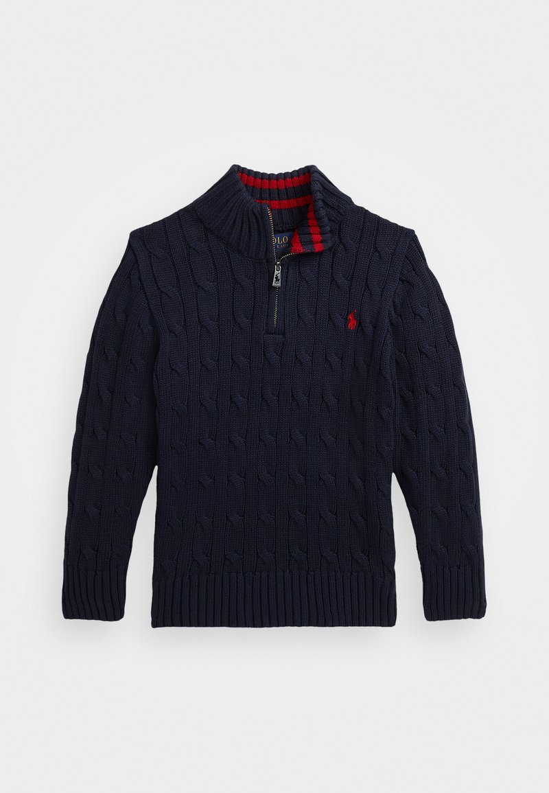 Polo Ralph Lauren CABLE KNIT COTTON QUARTER ZIP SWEATER - Jumper 
