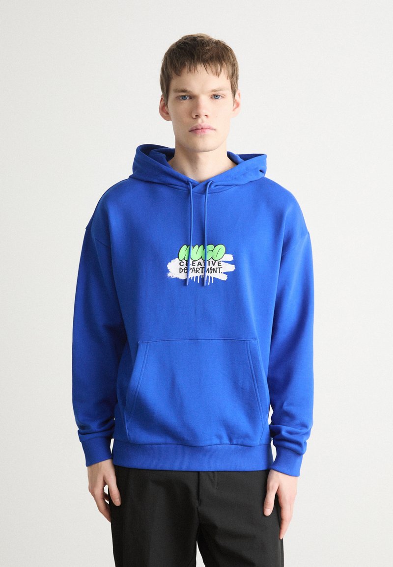 HUGO NUGOBINO - Hoodie - open blue
