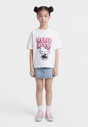 NKFFOBA HELLOK  - T-shirt con stampa - bright white