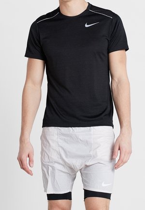 T-shirt med print - black