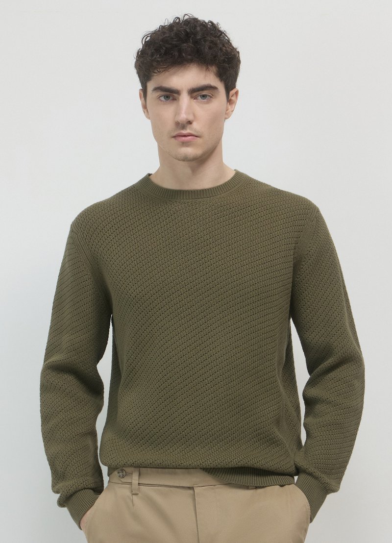 Calliope Strickpullover - verde militare