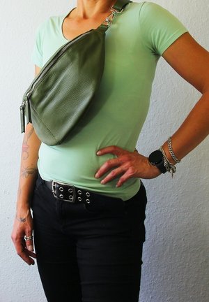 DrachenLeder Sac banane - grün