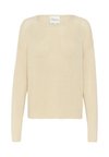 DIVA BOXY - Strickpullover - almond milk