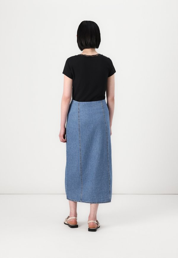 VMLENE BUTTON SKIRT - Denim skirt4