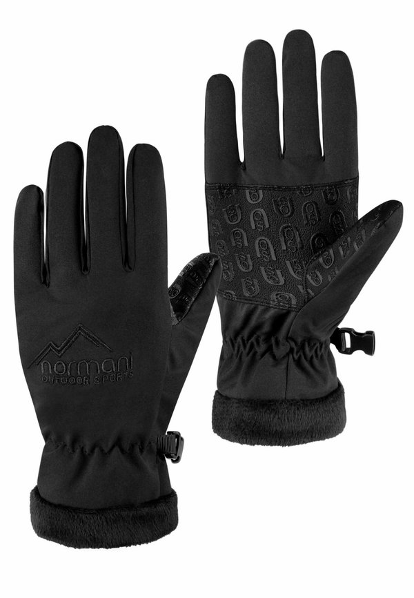 WASSERDICHTE WINTER SOFTSHELL THERMOHANDSCHUHE – Fingerhandschuh – schwarz