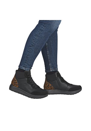 Remonte Bottines à lacets - schwarz