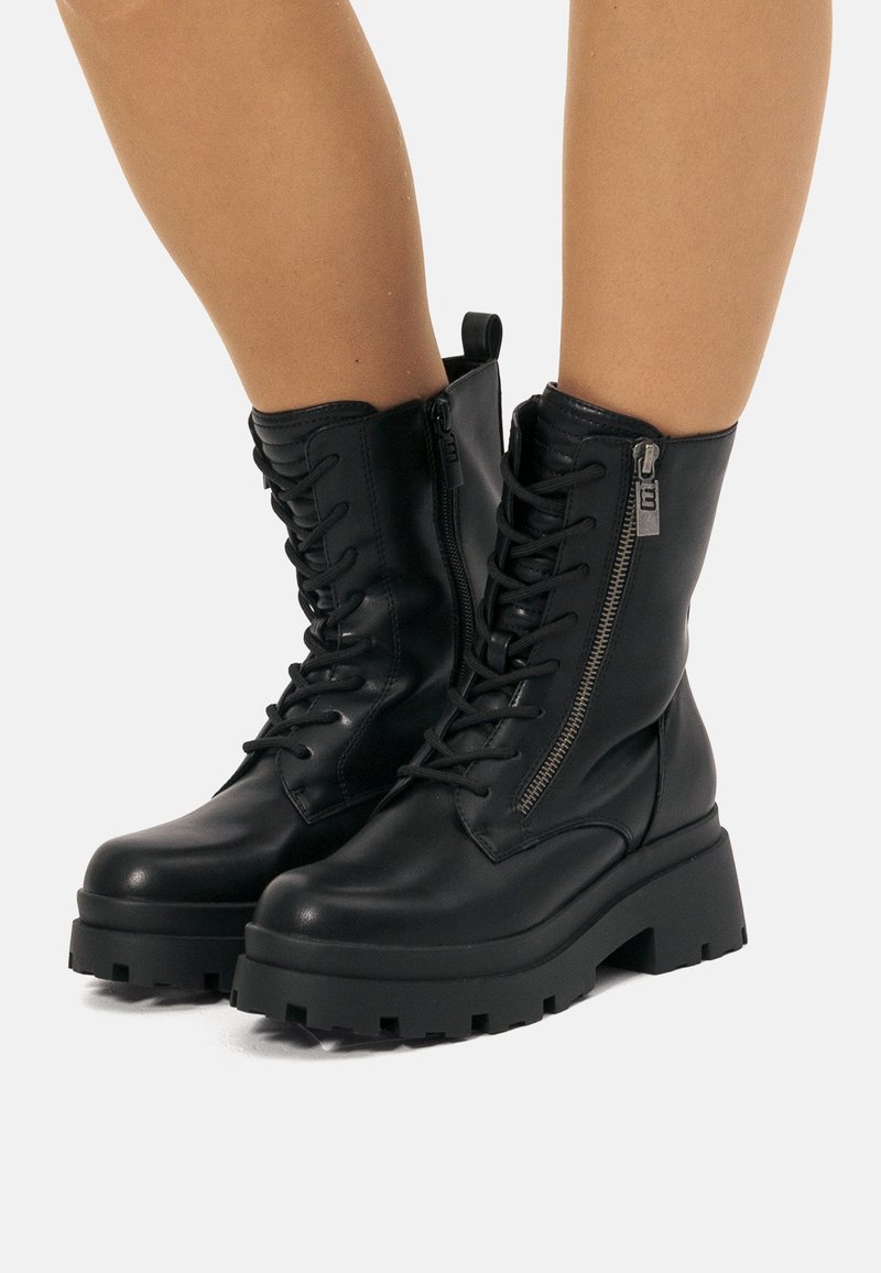 mtng Botines con plataforma - black