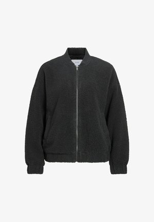 VILA, BOMBER JACKET VIADA TEDDY - Veste polaire - black