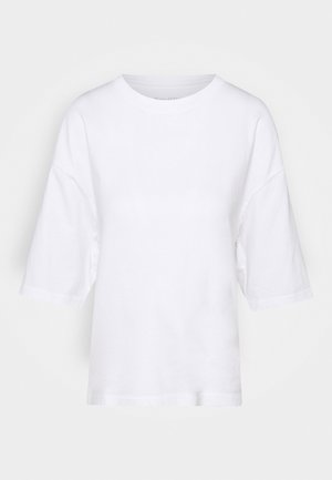 ROUND NECK CROPPED - Camiseta básica - white