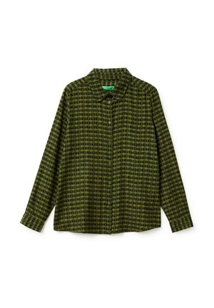 United Colors of Benetton PATTERNED - Košilová halenka  - green