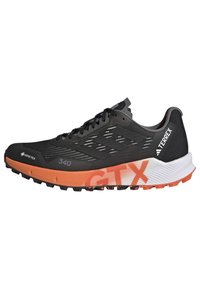 TERREX AGRAVIC FLOW GORE-TEX® TRAIL 2.0 - Chaussures de running - core black/core black/impact orange