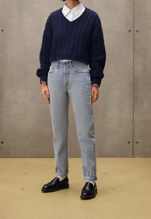 Jeans mom fit - bleached denim