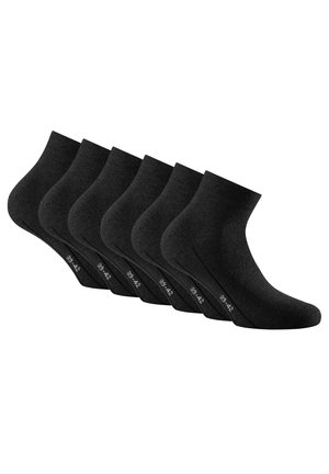Rohner Advanced Socks BASIC UNISEX QUARTER 6ER PACK-PLUS - Socken - schwarz