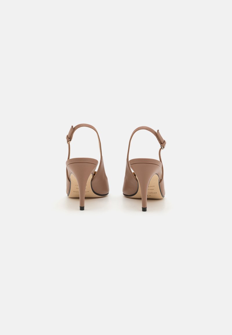 Sandales Sergio Rossi Slingback En Cuir Lavande - Talon Très Haut - Taille 39 - NEUVES Avec Boîte