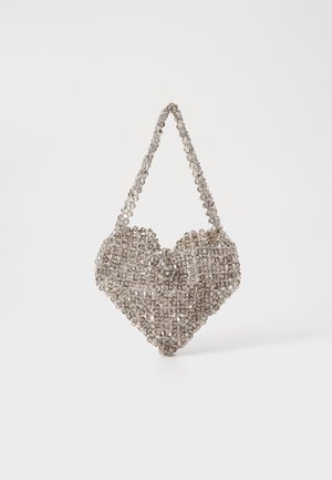 SWAN BEADED BAG - Handbag - silver-coloured