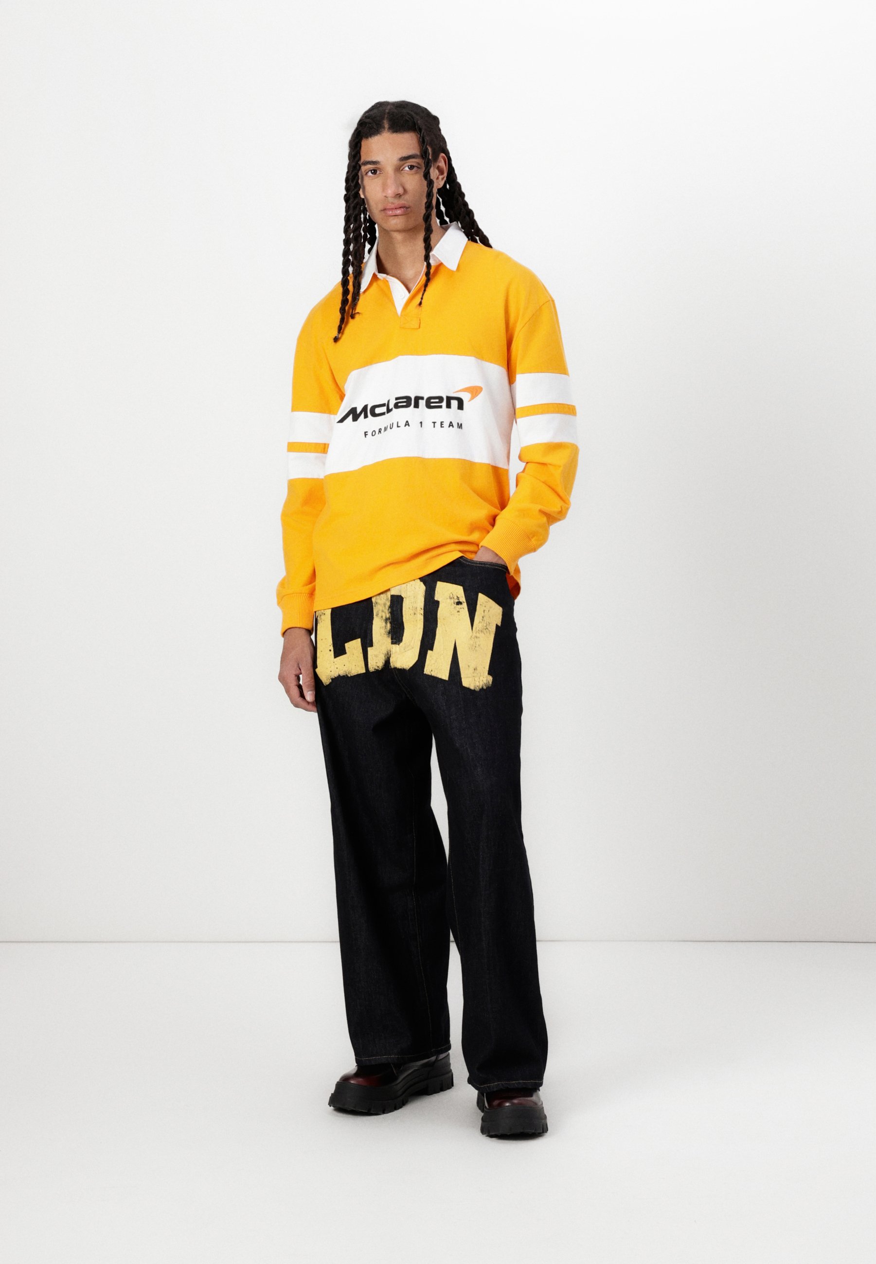 Jaded London DOUBLE SIDED COLOSSUS UNISEX - Calças de ganga largas