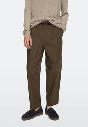 Massimo Dutti, LOAFERS WITH CARAMEL SOLE - Chaussons - mottled dark blue