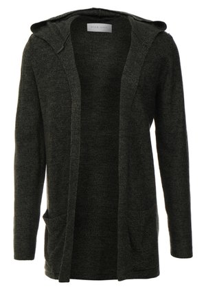 Strickjacke - black/olive