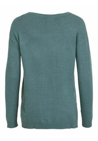 VILA Stickad tröja - dark blue