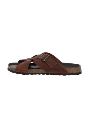 TAVROS - Pantolette flach - braun